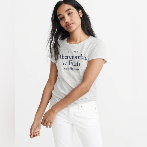 Abercrombie & Fitch Vintage White 1892 Tee Graphic T Shirt Y2K A & F - Picture 2 of 6